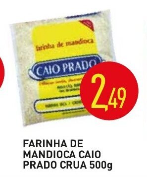 Farinha de Mandioca Caio Prado Crua 500g