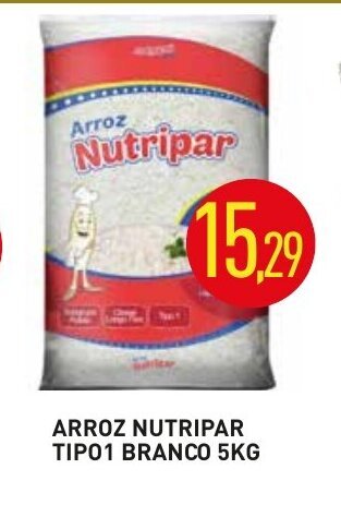 Arroz Nutripar tipo 1 Branco 5kg