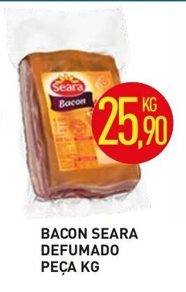 Calvo Atacadista Bacon Seara Defumado peca 1kg oferta