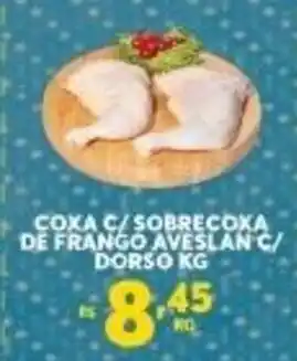 Coxa c/ sobrecoxa de Frango Aveslan c/ Dorso 1kg