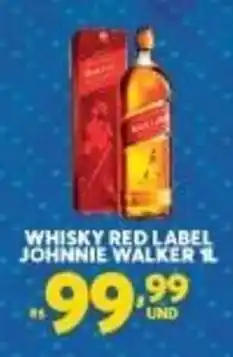 Atacadão Centro Sul Whisky Red Label Johnnie Walker 1L oferta