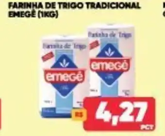 Tatico Farinha de Trigo Tradicional Emege 1kg oferta