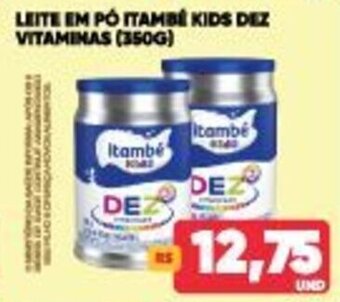 Tatico Leite em po Itambe Kids Dez Vitaminas 350g oferta