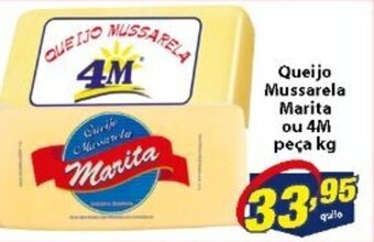 Vencedor Atacadista Queijo Mussarela Marita ou 4M 1kg oferta