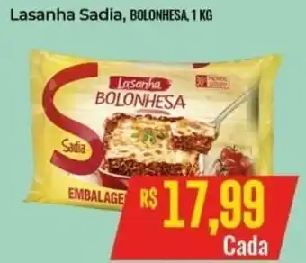 Supermercados Bretas Lasanha Sadia 1kg oferta