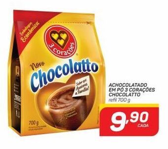 Achocolatado 3 corações 700g