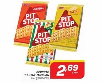 Biscoitos pit stop 162g