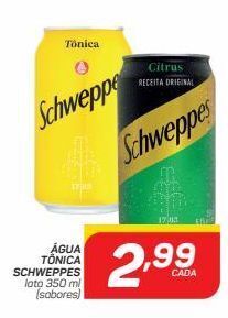 Água tônica schweppes 350ml