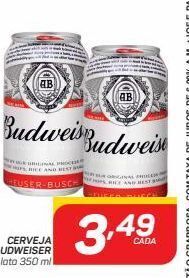GBarbosa Cerveja budweiser 350ml oferta
