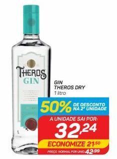 GBarbosa Gin theros dry 1lt oferta