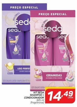 Kit shampoo + condicionador seda