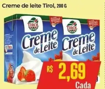 Supermercados Bretas Creme de Leite Tirol 200g oferta
