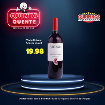 Vinho Chilano Chileno 750ml
