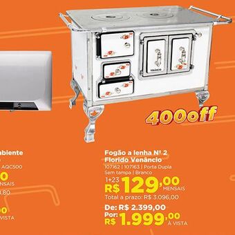 Lojas Solar Fogão a lenha oferta