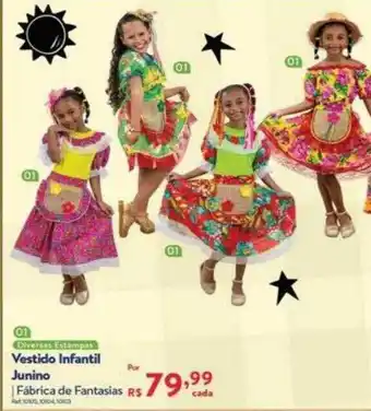 Vestido Infantil Junino Fabrica De Fantasias