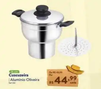 Le Biscuit Cuscuzeira Aluminio Oliveira oferta