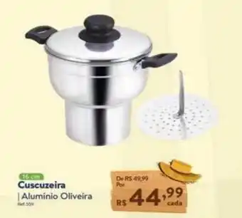 Le Biscuit Cuscuzeira 16 Cm Aluminio Oliveira oferta