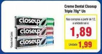 Spani Atacadista Creme Dental Closeup Triple oferta