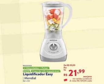 Le Biscuit Liquidificador Easy Mondial oferta