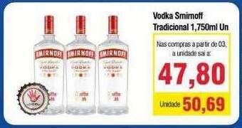 Spani Atacadista Vodka Smirnoff Tradicional oferta
