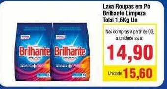 Lava Roupas Em Pó Brilhante Limpeza Total
