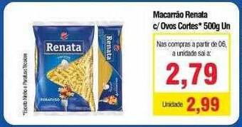 Spani Atacadista Macarrão Renata C Ovos Cortes oferta