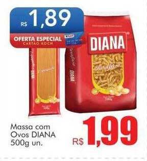 Supermercados Koch Massa Com Ovos Diana oferta