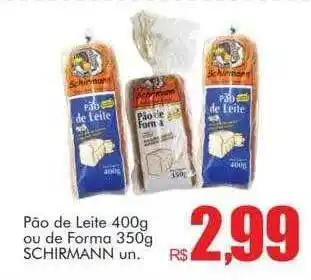 Supermercados Koch Pão De Leite Ou De Forma Schirmann oferta