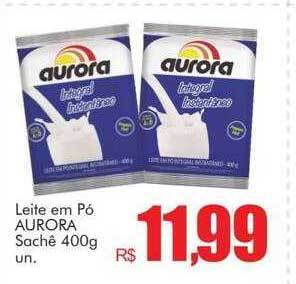 Supermercados Koch Leite Em Pó Aurora Sachê oferta