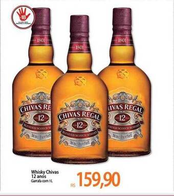 Atacadão Whisky Chivas 12 Anos Garrafa oferta