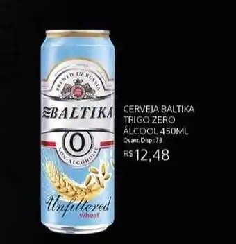 Bistek Supermercados Cerveja Baltika Trigo Zero álcool oferta