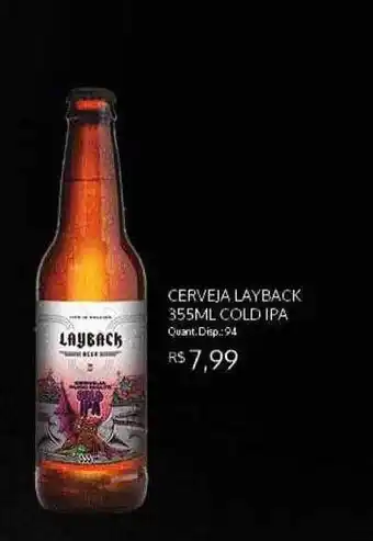Bistek Supermercados Cerveja Layback Cold Ipa oferta
