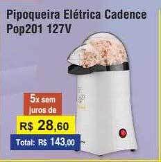 Copercana Pipoqueira Elétrica Cadence Pop201 127v oferta