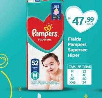 Farmácia Preço Popular Fralda Pampers Supersec Hiper oferta