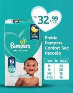 Farmácia Preço Popular Fralda Pampers Confort Sec Pacotão oferta