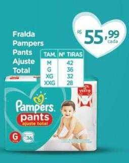 Fralda Pampers Pants Ajuste Total