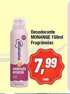 Rede Economia Desodorante Monange Fragrâncias oferta
