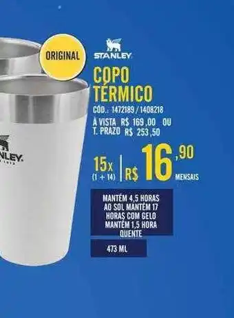 Zema Copo Térmico Stanley oferta