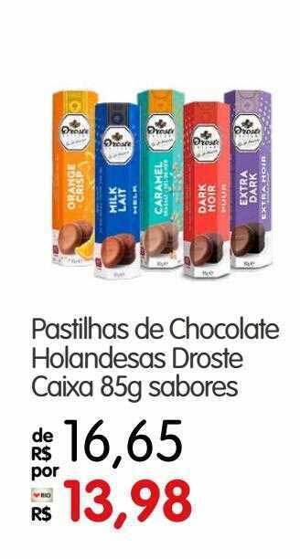 Zona Sul Pastilhas De Chocolate Holandesas Droste Sabores oferta