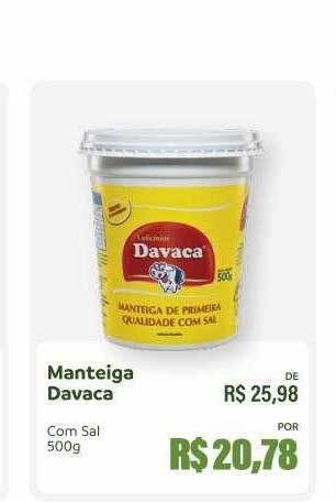 Hiperideal Supermercados Manteiga Davaca oferta