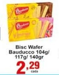 Rossi Supermercado Bisc Wafer Bauducco 104g/ 117g/ 140g oferta