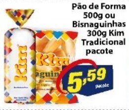 Vencedor Atacadista Pao de Forma 500g ou Bisnaguinhas kim 300g Tradicionais oferta