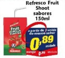 Vencedor Atacadista Refresco Fruit Shoot sabores 150ml oferta