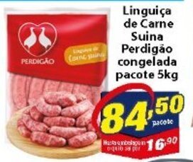 Vencedor Atacadista Linguica de carne Suina Perdigao congelada pacote 5kg oferta