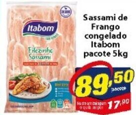 Vencedor Atacadista Sassami de Frango Congelado Itabom pacote 5kg oferta