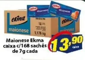 Maionese Ekma caixa c/168 saches de 7g cada