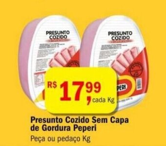 Ultrabox Presunto cozido sem capa de gordura Peperi 1kg oferta