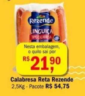 Calabresa Reta Rezende 1kg