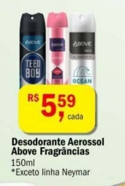 Ultrabox Desodorante Aerossol Above frag. 150ml oferta