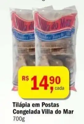 Ultrabox Tilapia em postas Congelada Villa do Mar 700g oferta